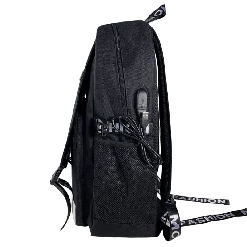 Gioco Anime Fortnite Zaino Borsa da scuola per adolescenti Borsa di ricarica USB multifunzione Uomo Donna Borsa da viaggio per laptop Zaino Mochila