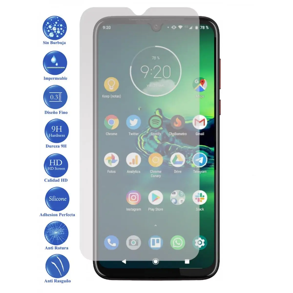 Motorola Moto G 8 Plus tempered glass screen Protector 9H for mobile phone