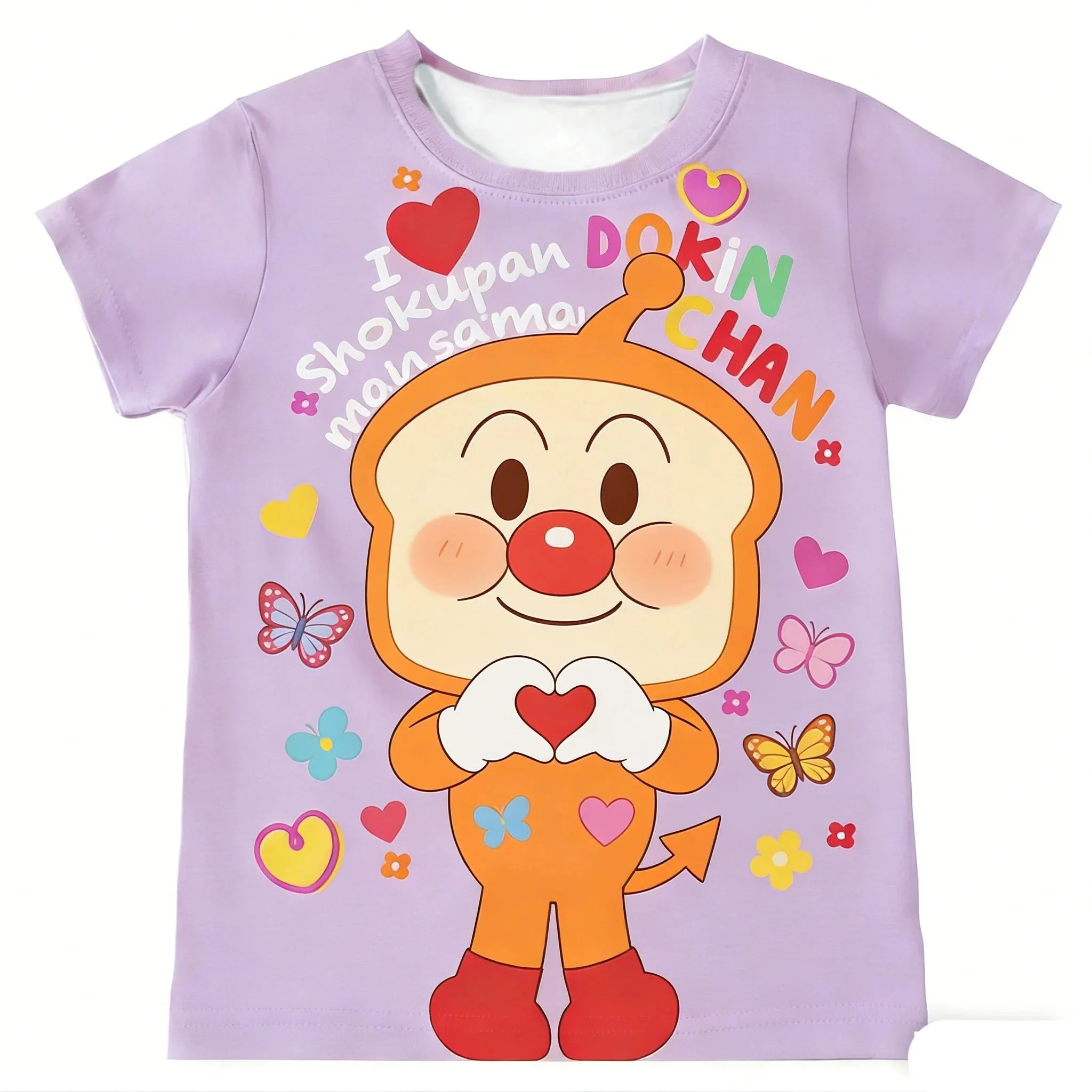 Kinder-Anpanman-Baikinman-Anime-T-Shirt, Herren-T-Shirt, Damen-T-Shirt, Oberteil für Jungen, Kinder, Eltern-Kind-Set, schnelltrocknend, kurzärmelig, Kinder-T-Shirt. – Detail 8