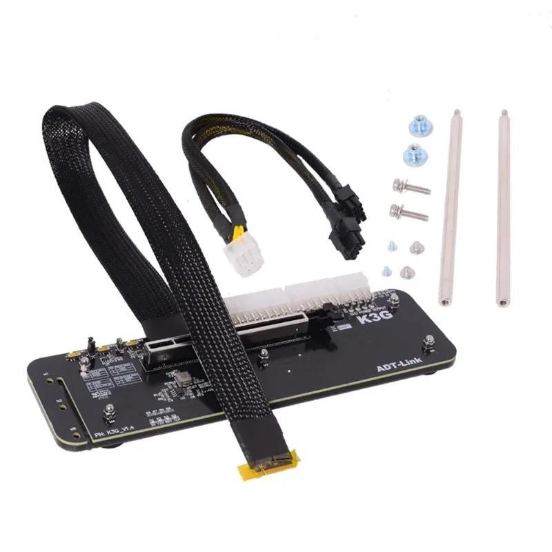 

Adapter Docking Station M.2 NVMe Edge To PCIe X16 Connector Extension Cable PCI-Express for NUC / ITX / STX / Notebook PC