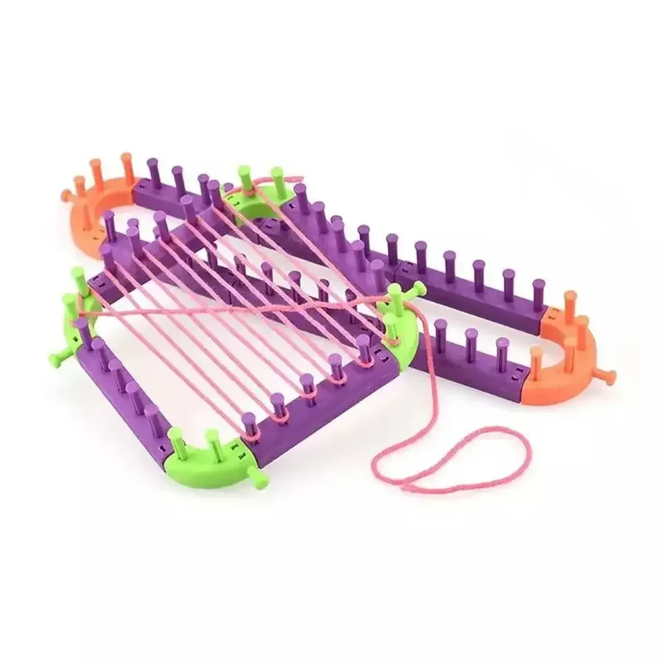 2024 Knitting Machine DIY Splicing Multifunctional Loom Knitting Frame Kids Education Long Ring Set with Crochet Scarf Hat Socks