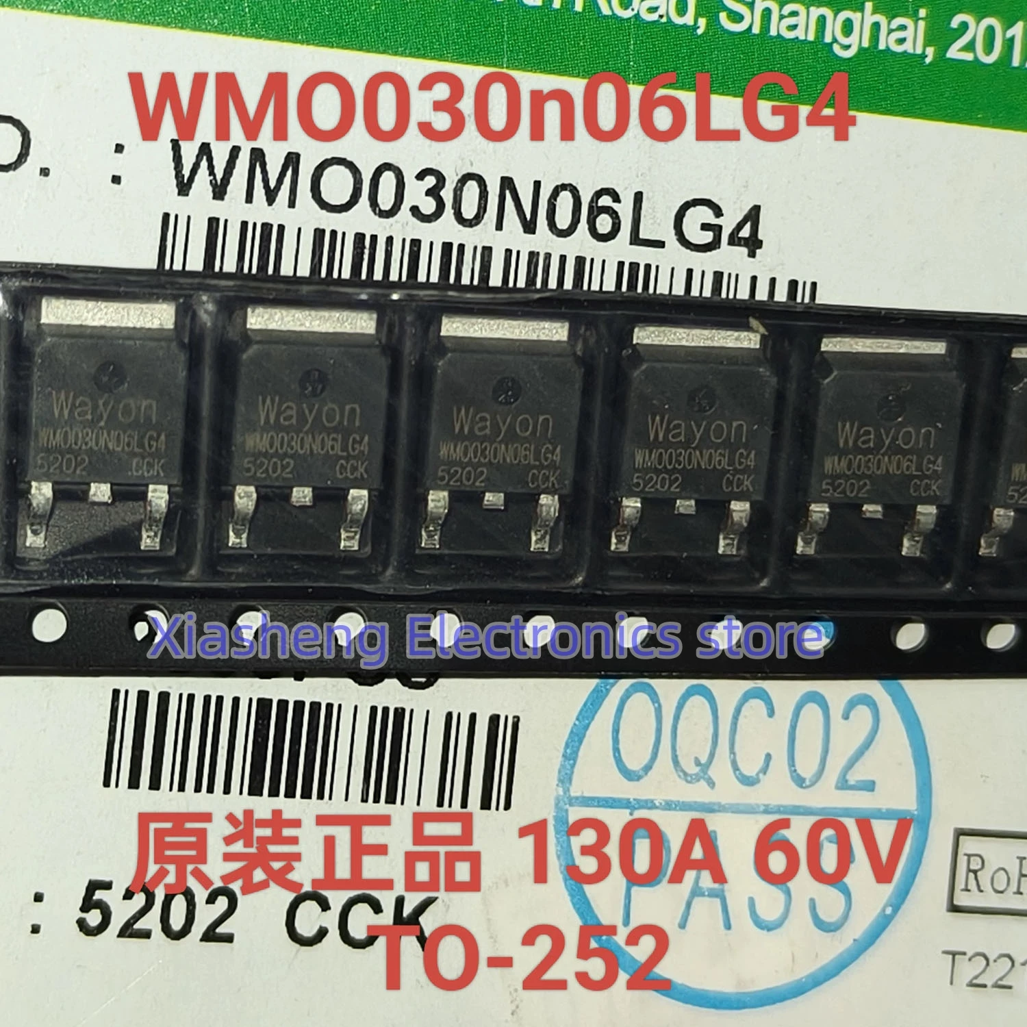 

New Original 10Pcs WMO030N06LG4 030N06 TO-252 60V 130A MOSFET Transistor In Stock Good Quality