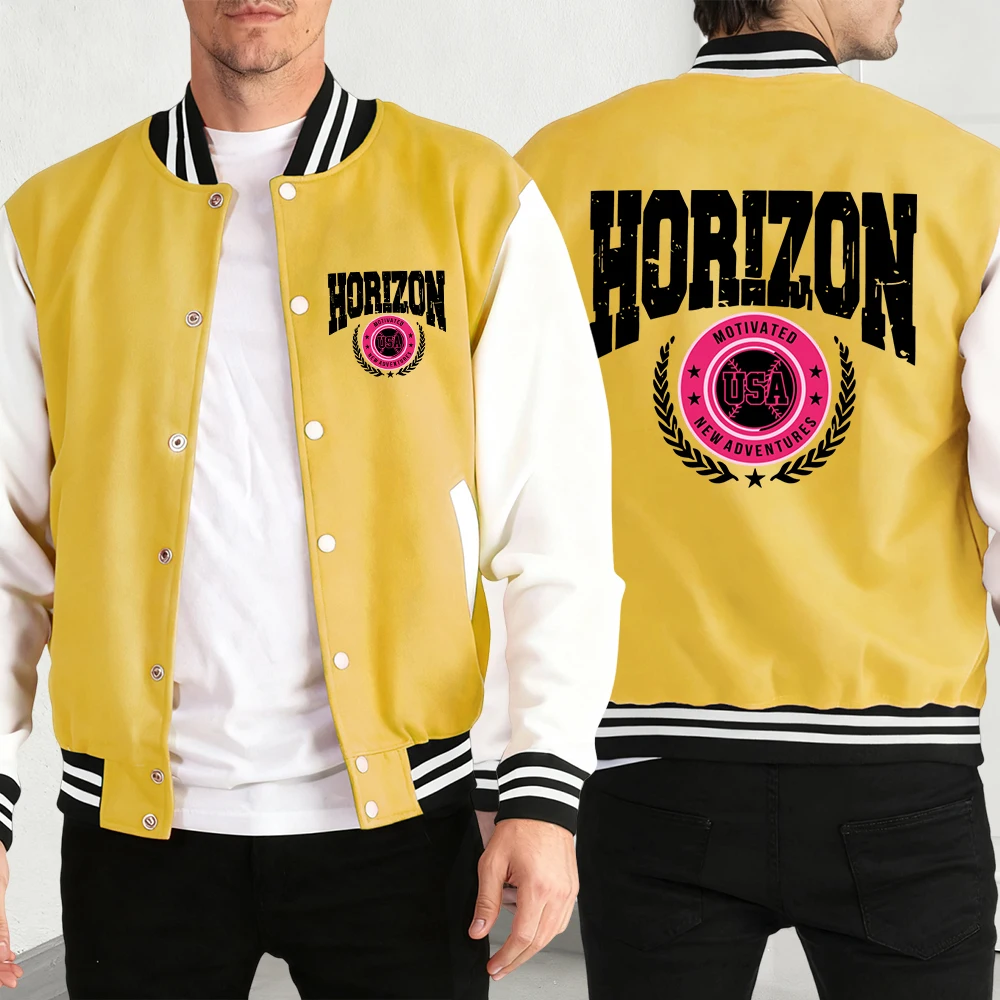 

Sport Whar Perfect Limiten Varsity Jacket Men Autumn Loose Baseball Jersey Casual Fleece Coat Unisex American Retro Button Coats