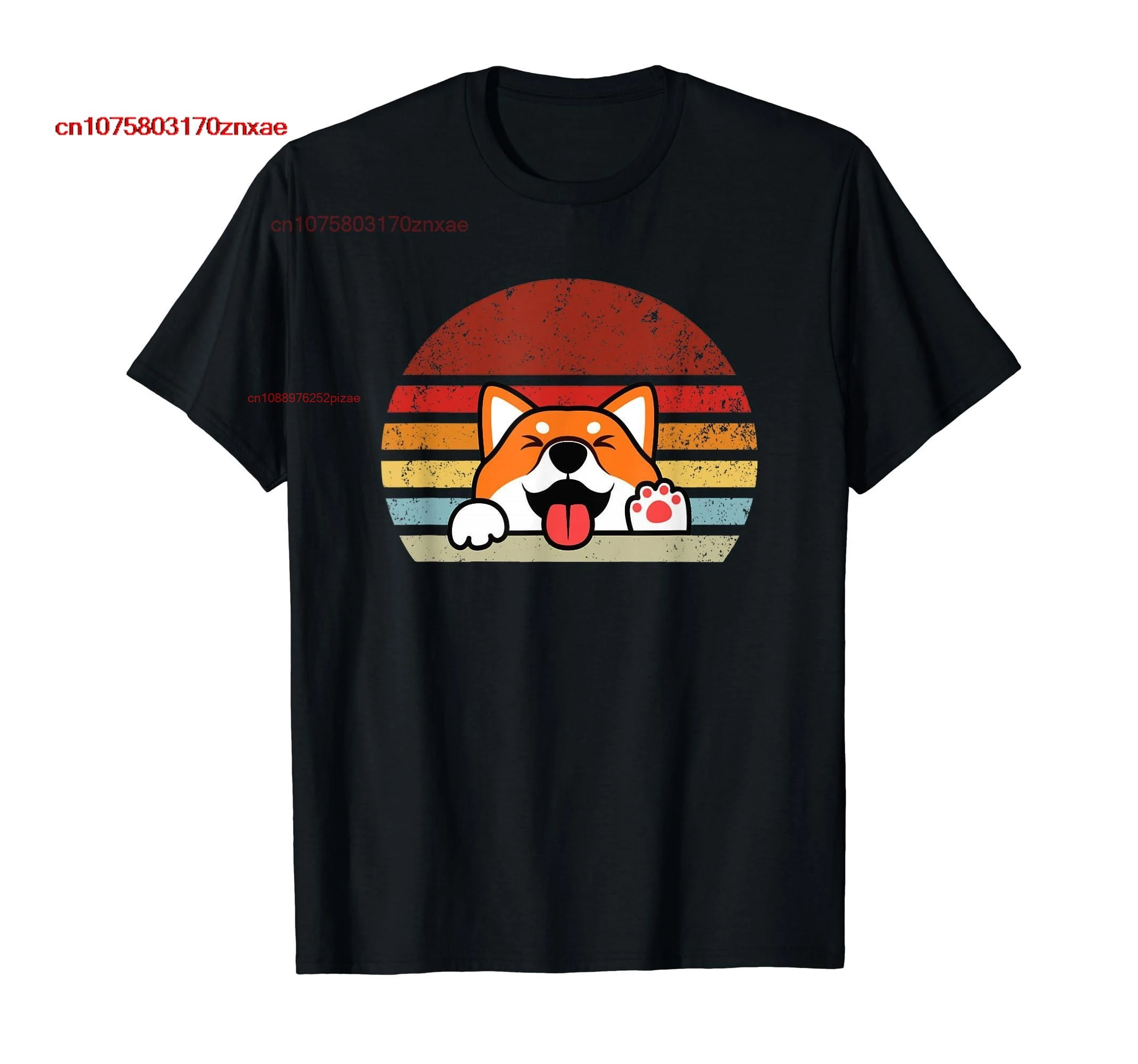 

100% Cotton Vintage Shiba Dog Dad Mom, Boy Girl Funny T-Shirt MEN WOMEN UNISEX T Shirts Size S-6XL