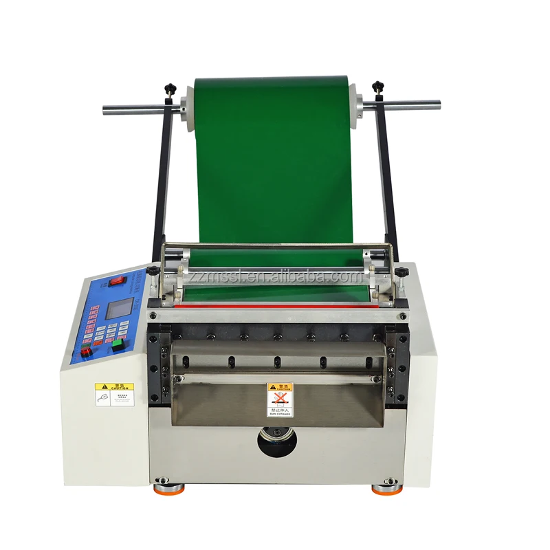 

Automatic 300mm Width Cutting Machine PU Leather Roll Slitting Cutting Machine Cowhide Roll Cross Cutter