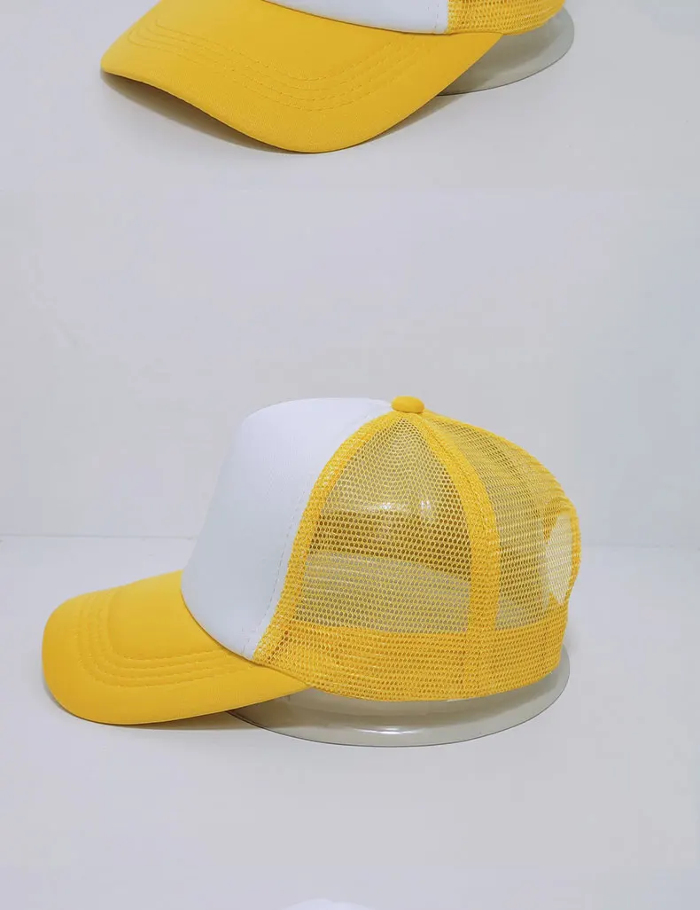 Hochwertige Freizeit-Mesh-Mütze Großhandel Herren-Baseballkappe Damen-Tennis-Mütze mit individuellem besticktem Logo Schwamm-Patchwork-Mesh-Kappe – Detail 7