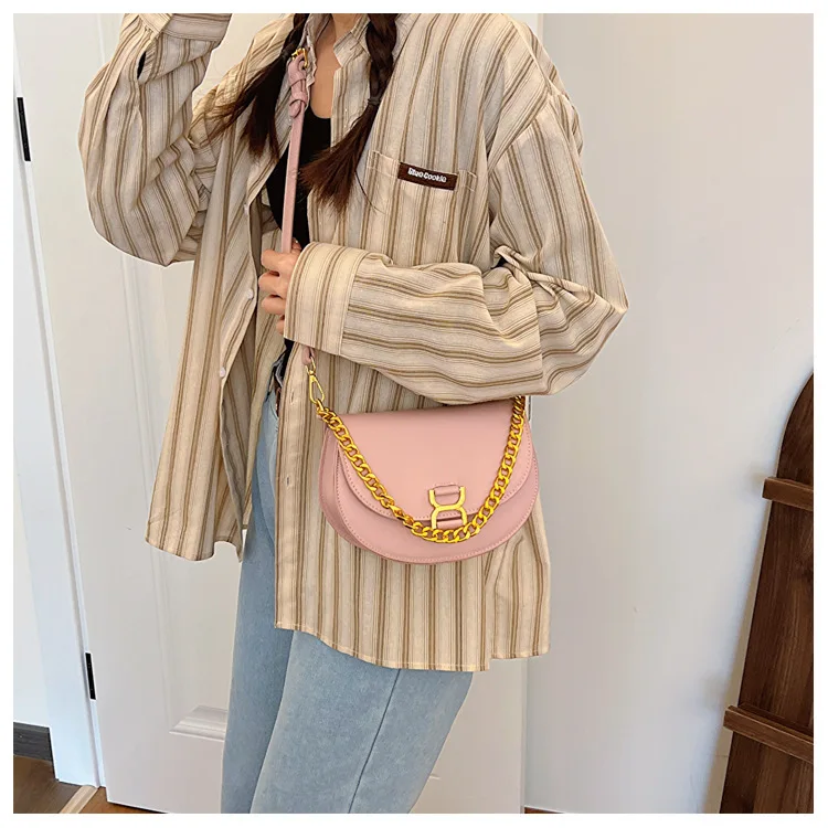 2024 Spring New Fashion Simple Temperament Fresh Hundreds of Women\'s Single Shoulder / Crossbody Small Round Bag