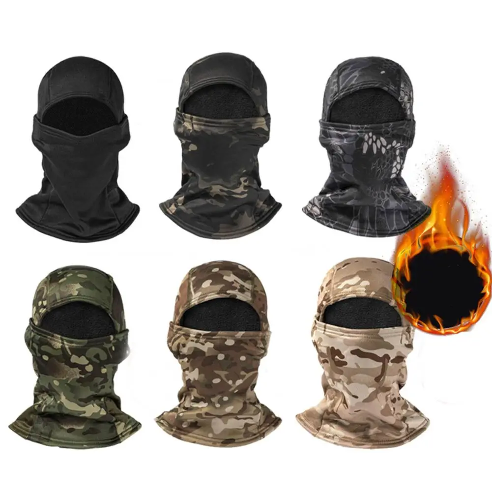 

Winter Warmer Fleece Full Face Mask Tactical Balaclava Ski Paintball Snowboard Scarf Men Running Hunting Hiking Cycling Sports