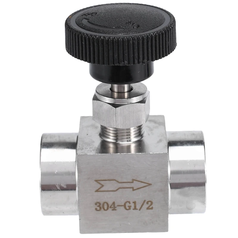 

BSP Equal Female Thread SS 304 Stainless Steel Flow Control Shut Off Needle Valve