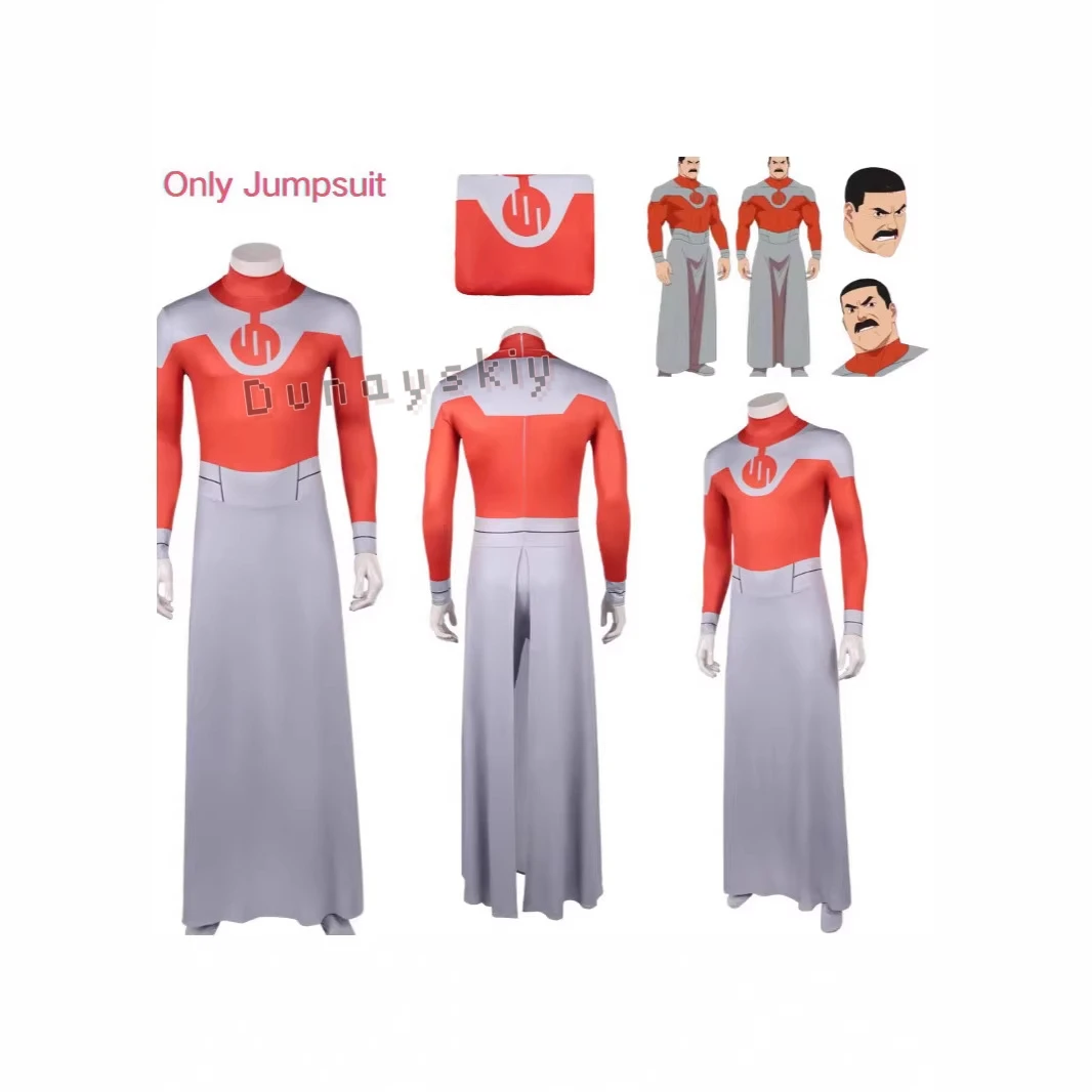 

DUNAYSKIY/Invincible 4 Thragg Cosplay Costume Adult Men Jumpsuit Cloak Outfits Performance Uniform Halloween Carnival Clothes