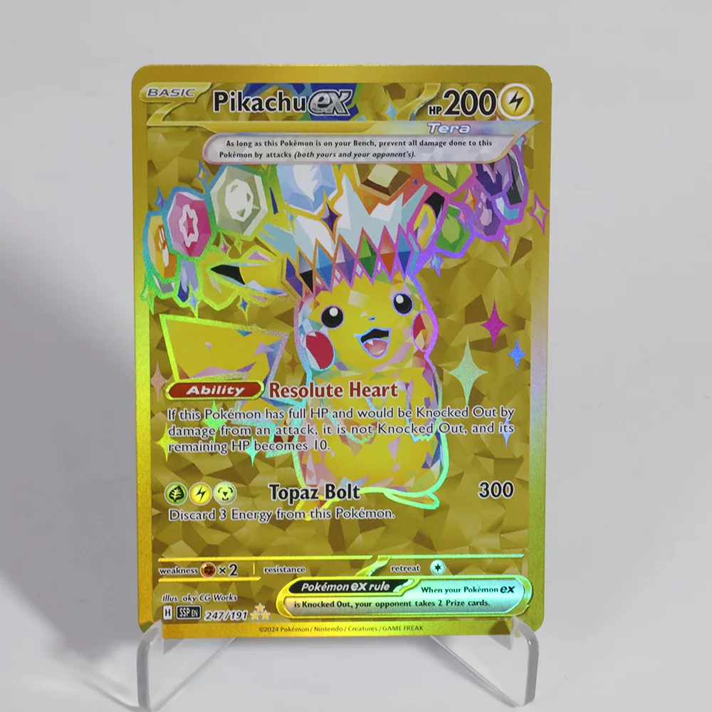 PKM Foil Cards Proxy Cards Latios&Pikachu Mew Greninja Holographic Game Trading Collection PTCG Proxy Toys Gifts