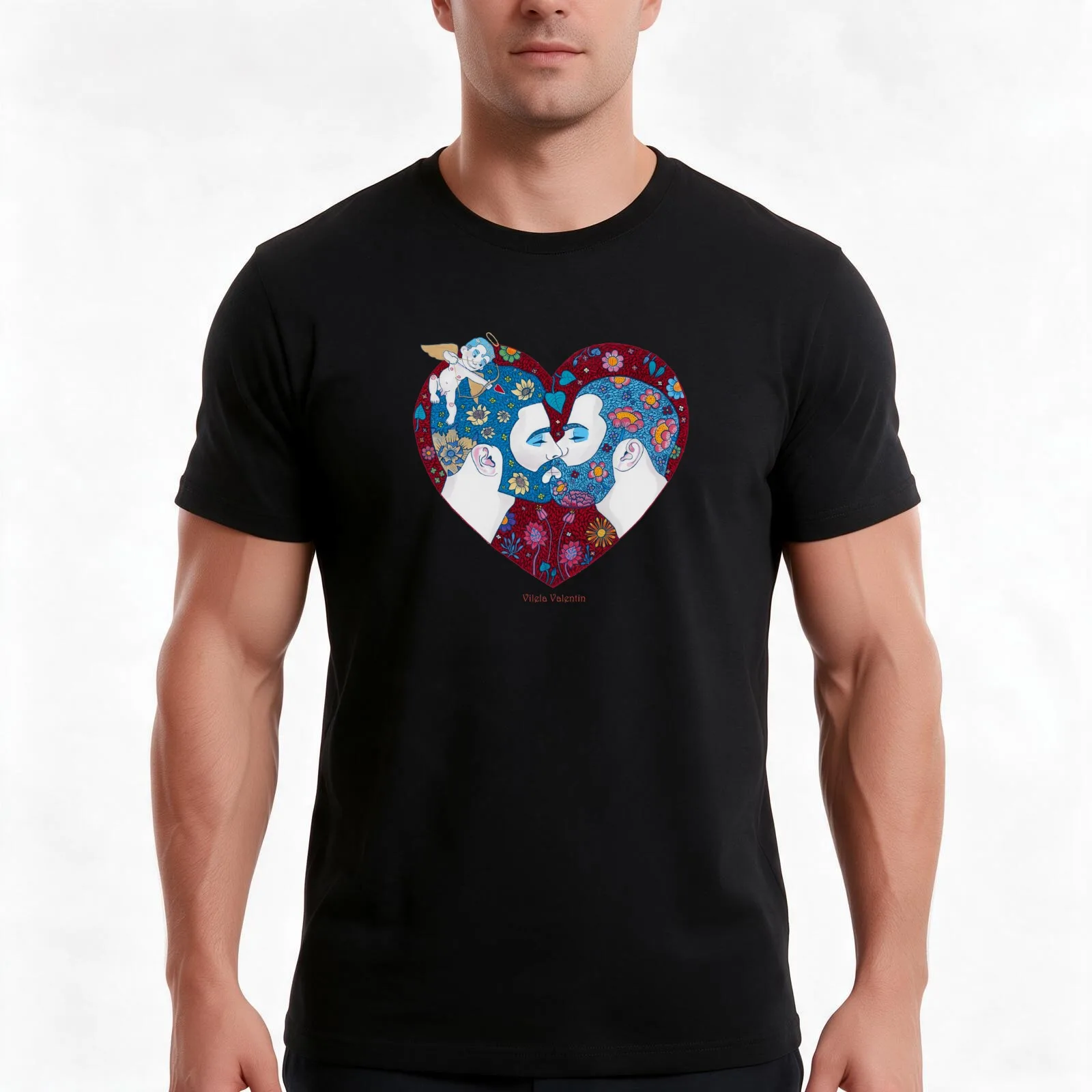 Be My Valentine T-Shirt, Summer Casual Cotton Tee, Oversized Streetwear Tops, Vintage Graphic Print, Loose Fit Short Sleeve