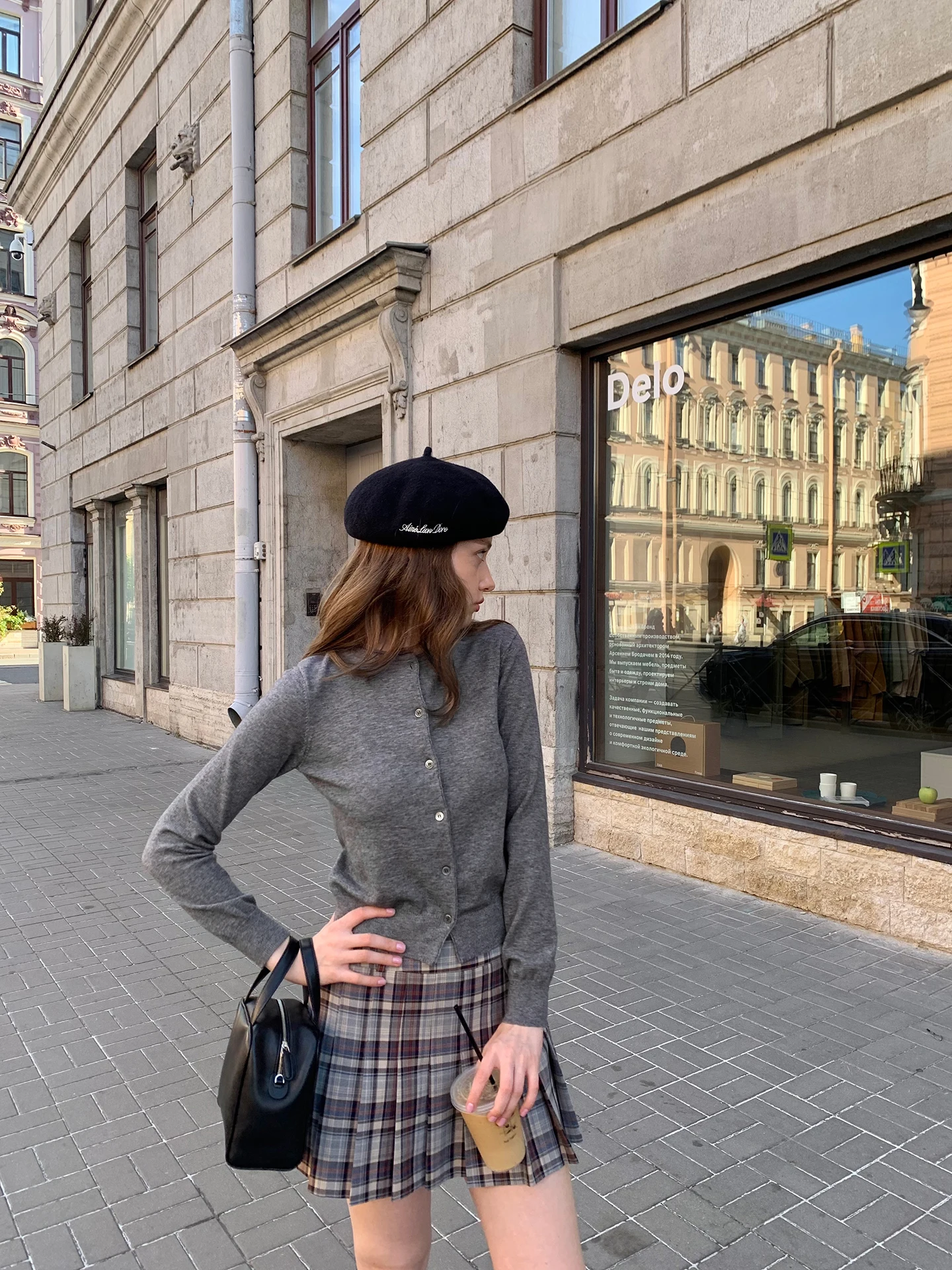 

Kernel Cosmos Gwendolyn Вязаный шерстяной круглый женский свитер Ne ort Sve Front Ba Wear Roll Simple Sle