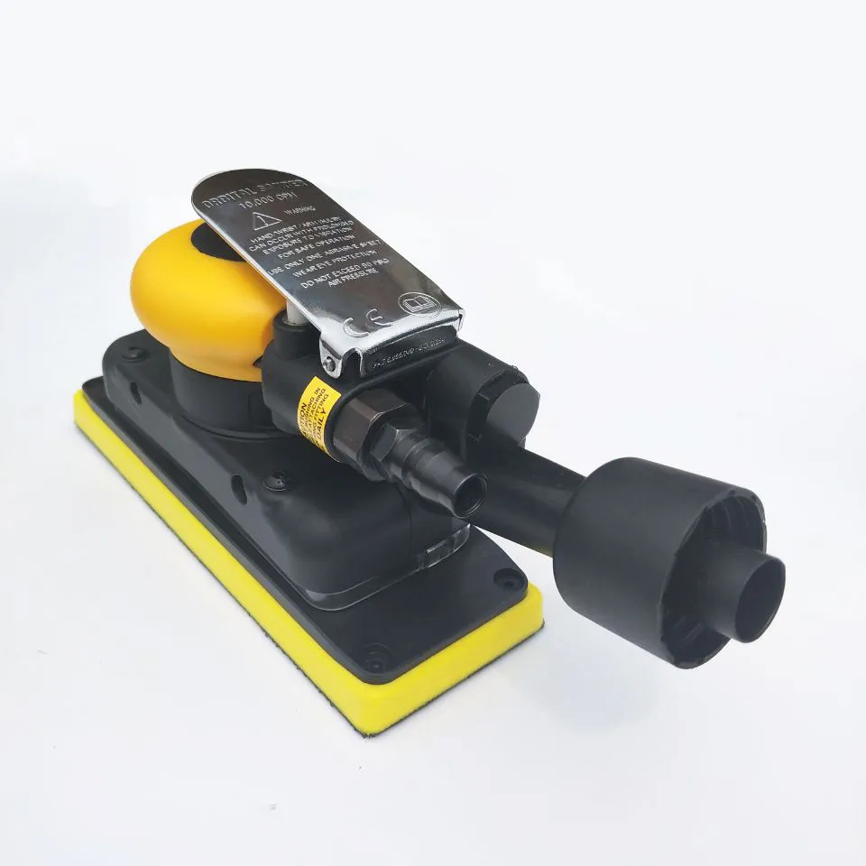 Rectangle Air Sander - Dry Polishing & Grinding with Dust Extraction, Universal Tool for Surfaces