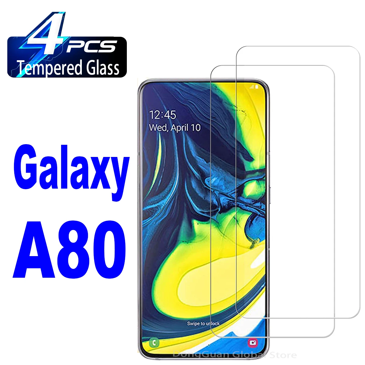 2/4Pcs Tempered Glass For Samsung Galaxy A80 SM-A805 Screen Protector Glass Film