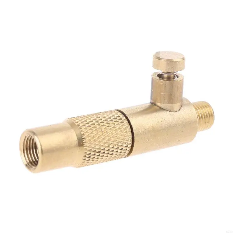 Brass Car Tire Inflator Standard Fine Thread Vehicle Air Compressor Connector with Deflation Function Screw-in Type