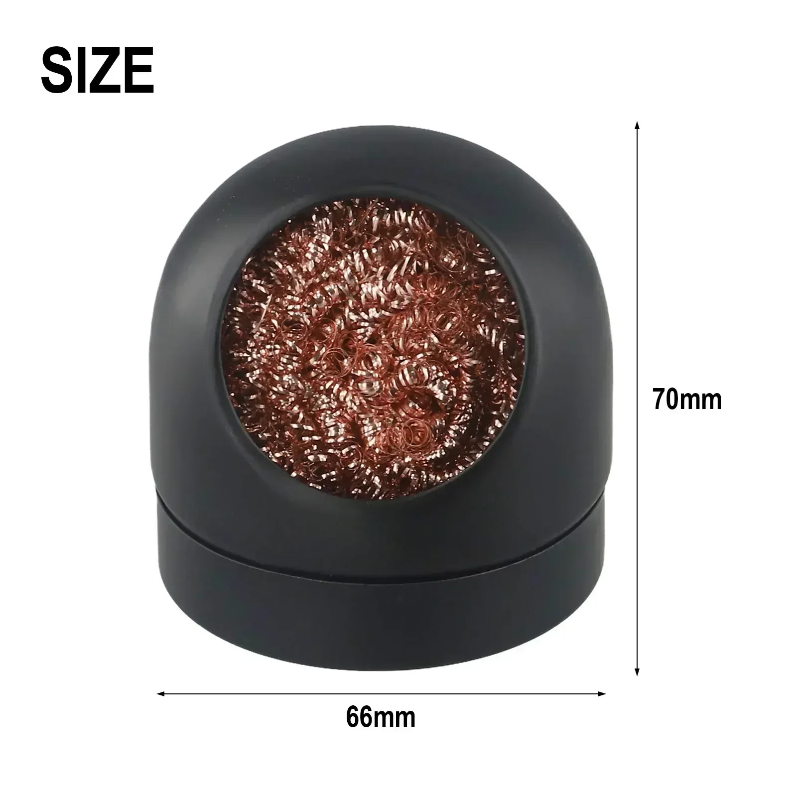 New Practical Efficient Removal 70*70*70 Mm Black Multi-point Cleaning Plastic Shell Soldering Tip Cleaning Base