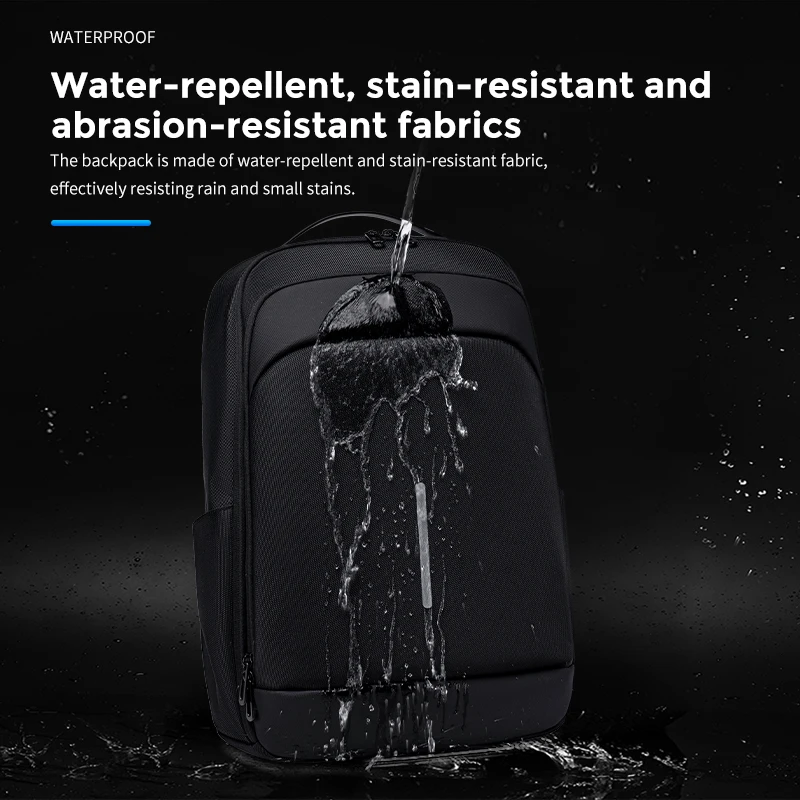 Fenruien Large Capacity Waterproof Backpacks USB Charge Men Backpack Fit 15.6 \