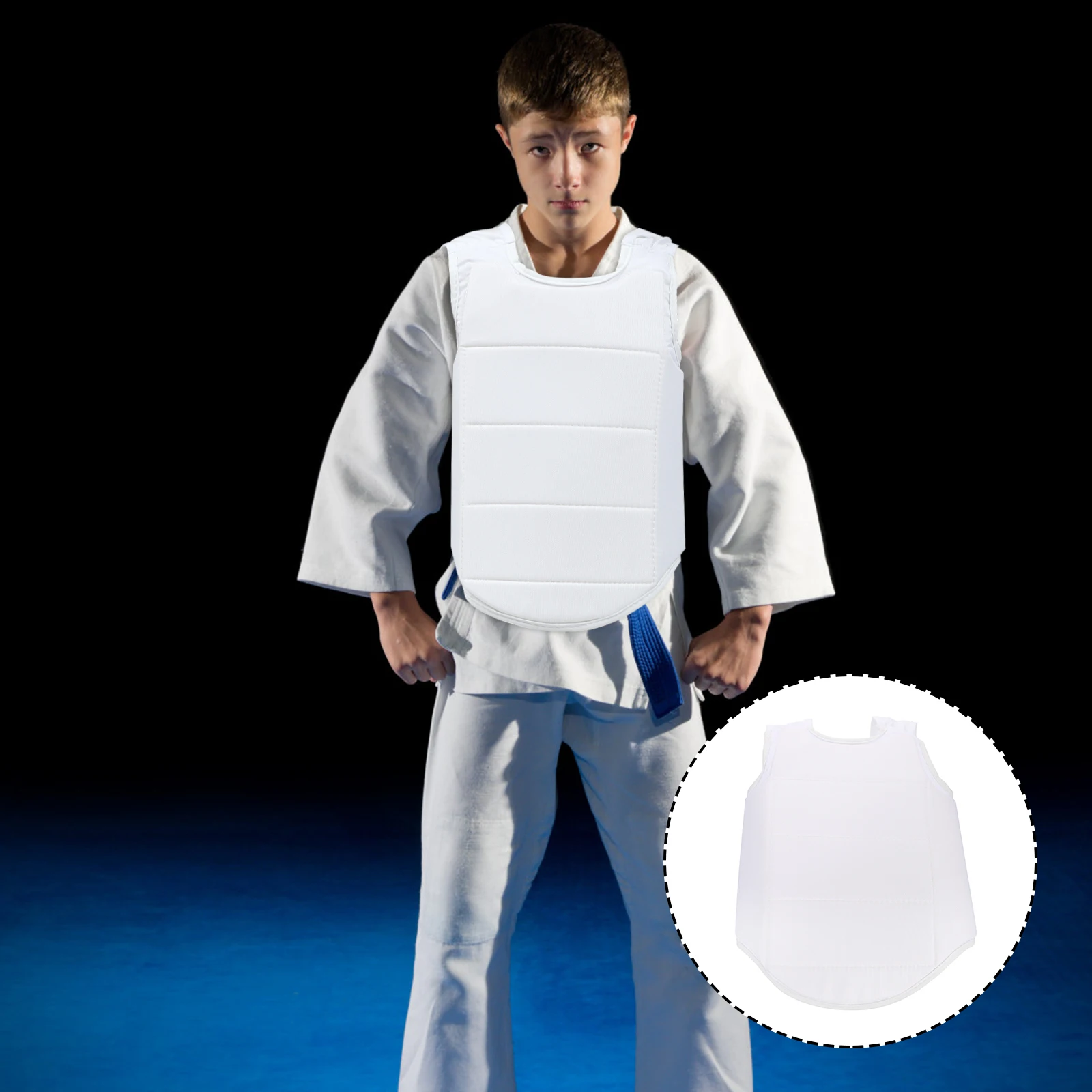

Junior Boxing Chest Protector Kids Vest Thickening Anti Collision Drop Protection Martial Arts Training Equipment