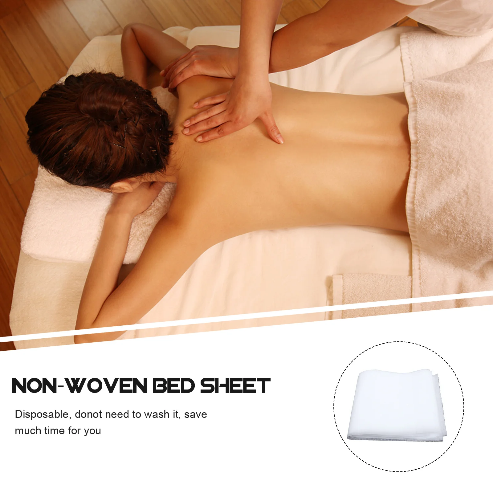 

10Pcs Disposable Nonwoven Bed Sheets Salon Massage Cover Disposable Breathable Bed Sheets for Beauty Salon