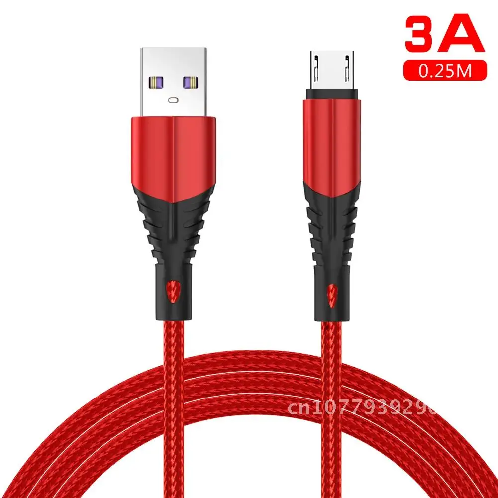 

1m/2m/3m 3A Micro USB Cable Fast Data Charger Cable For Samsung Galaxy J6 A6 A7 J4 Plus Huawei OPPO Vivo PS4 Controller Xbox One