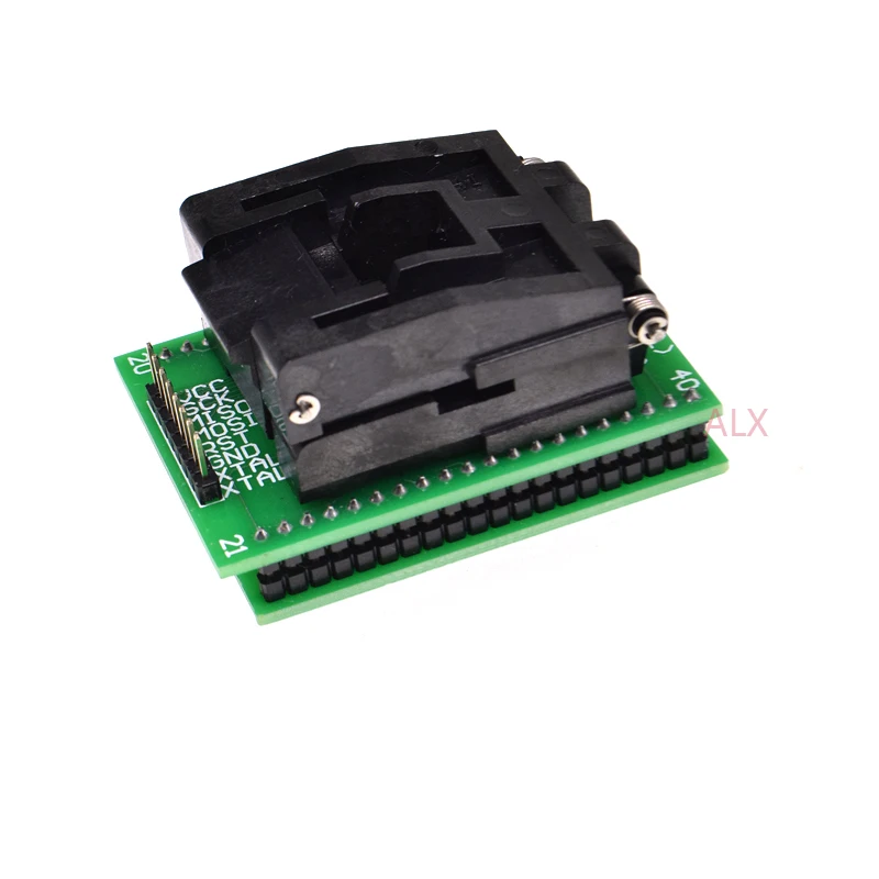 QFP44 LQFP44 TQFP44 to DIP40 adapter IC CHIP test burn Block ATMEGA16A-AU ATMEGA32a-AU ATMEGA16 lqfp AVR socket programmer