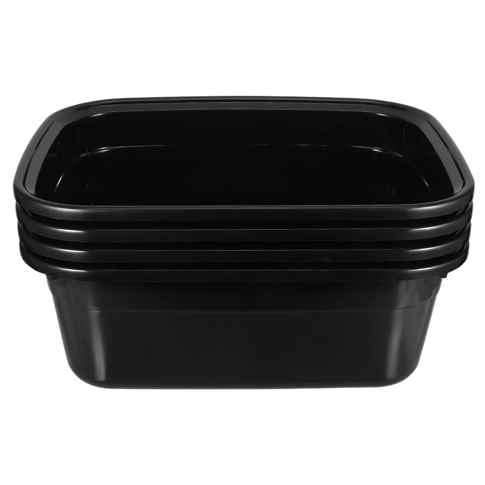 

4Pcs Plastic Wash Basins Multipurpose Face Laundry Foot Hair Washing Lightweight Portable Dorm Travel Outdoor Use Household Wash