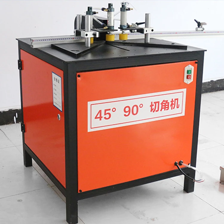 NEWEEK Single Head Aluminum Photo Frame Cutting Sheet Corner Notching Machine 45 Degree Angle Cutter
