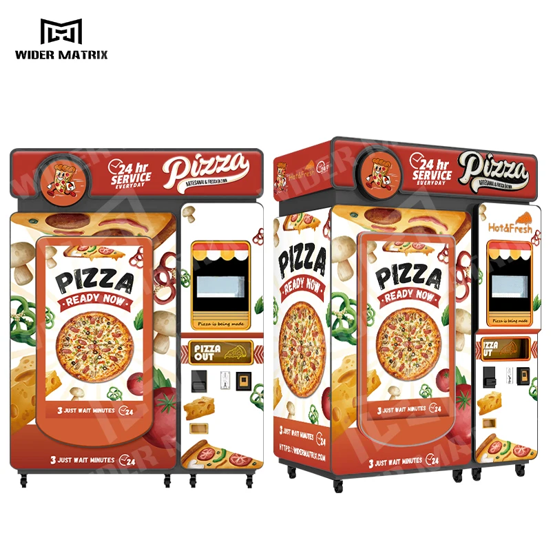 Picture 3: Customized Smart Touch Screen Pizza Vending Machine Commercial Fully Automatic Outdoor Hot Fresh Fast Food Self Service