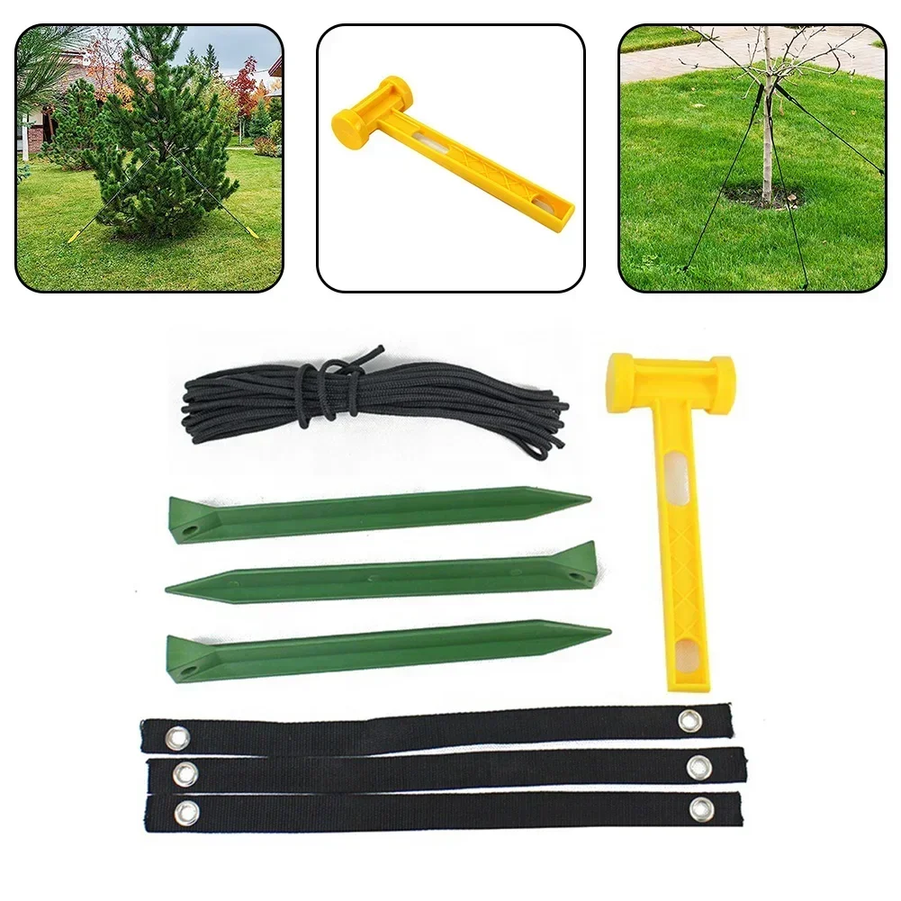 

Garden Camping Tent Plant Fixing Stakes Tying Tree Stumps Tree Staking Tool Kit Bracket Garden Accessories Connector