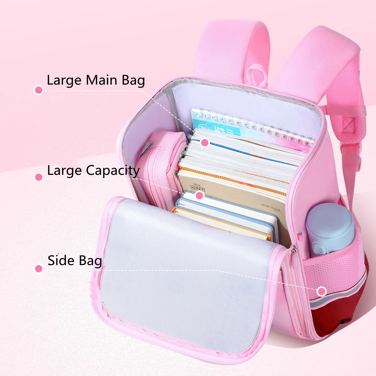 Disney Frozen Lotso Girls School Bags Grade 1-3 Elsa Anna Snow Queen Primary Student Shoulder Orthopedic Backpack Mochilas