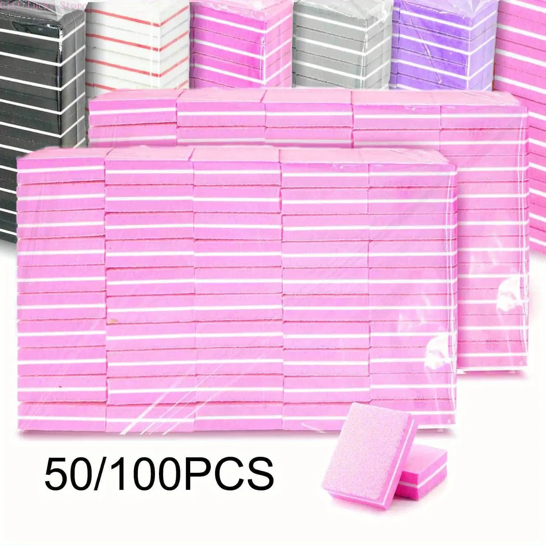 

10/50/100Pc Mini Buffing Sanding Files Block Pedicure Manicure Care Nail Art Buffer Polish Manicure Pedicure Nail File Tool