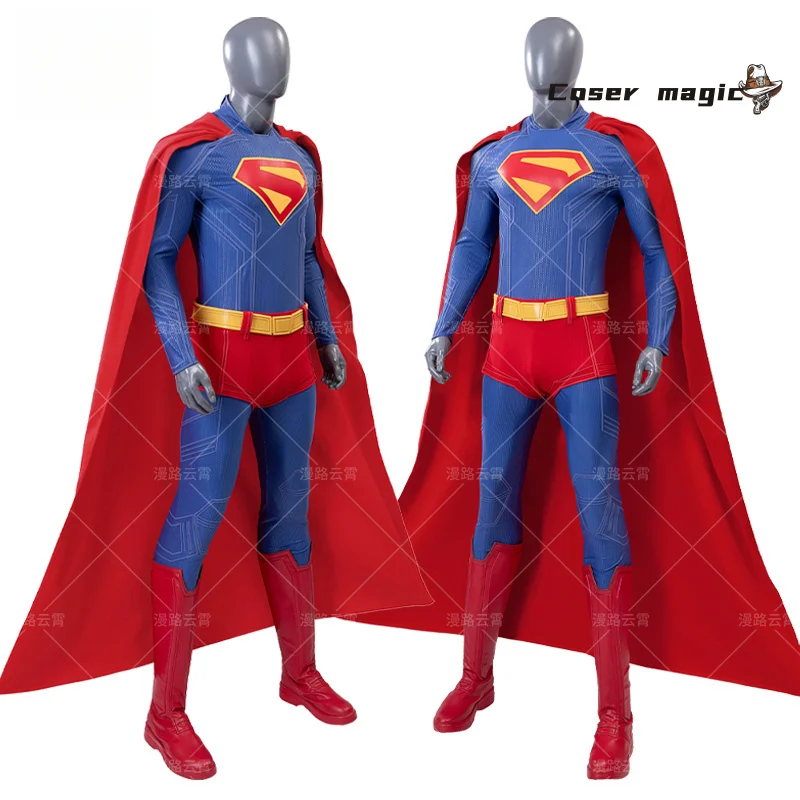 

Clark Kent Cosplay Costume Uniform Halloween Party for Women Men Carnival Props