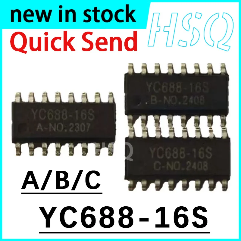 5 Stück YC688-16S A/B/C Version Sprachchip Industriequalität für Puppenmaschinen, Greifautomaten und Bubble-Car-Chips