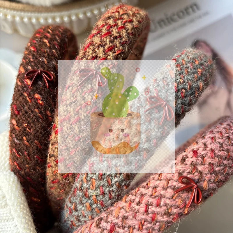 Nuova fascia per capelli con griglia mille uccelli, fascia per capelli alta cranica, accessori per capelli da donna