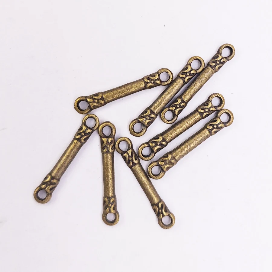 GraceAngie 38384 Antiqued Bronze Vintage Alloy Stick Pendant Connector charm Accessories Fashion Jewelry Accessory 40pcs