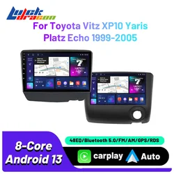 Autoradio Car Radio For Toyota Vitz XP10 Yaris Platz Echo 1999-2005 Multimedia Player Video Carplay Android Auto Bluetooth Car