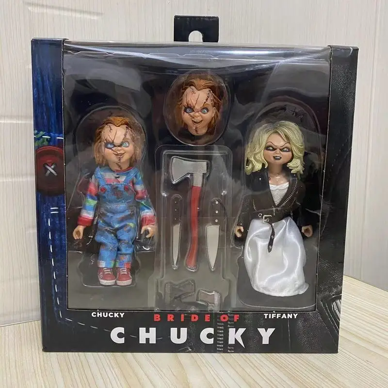 

Original And Genuine New Neca Good Guys Ultimate Chucky 2 Doll Child'S Play Action Figure Pvc Model Scary Bride Of Chucky Model