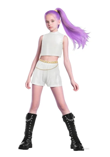 

2025new Anime Demon HuntersCosplay Costumes for Girls Zoey Mira RumiTrendy Girls Cost Kpop Halloween Carnival Party Suits