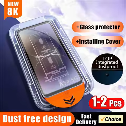 1-2PCS HD Dust-Proof Installation Screen Protector For Xiaomi Poco X6 Pro X5 X4 X3 F6 F5 M6 M5 M4 Pro Mi 14 13 12 Privacy Glass