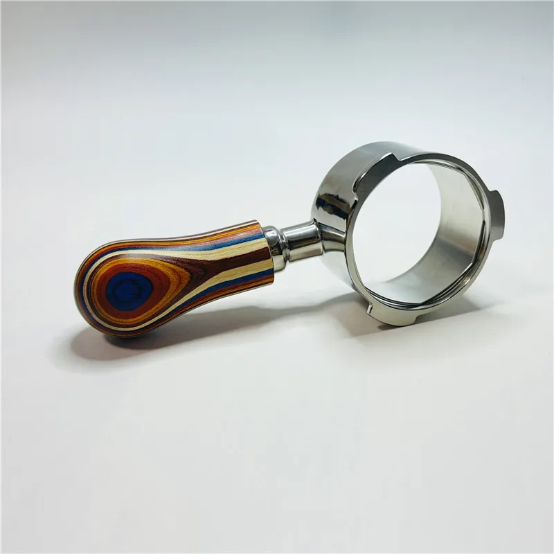 YUAN-ECT 51mm bodenloser Sieb träger mit drei Ohren für Donlim/Petrus/Homix/Hibrew H11/Oster/Barsetto Mini nackter Kaffee griff mit Korb 6