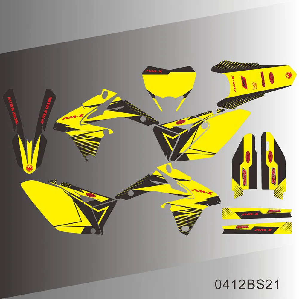 For SUZUKI RMX 450Z RMX450Z 2010 2011 2012 2013 2014 2015 2016 2017 2018 2019 2020 Graphics Decals Stickers Background