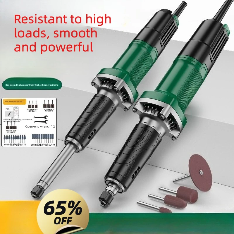 Direct grinder double rod handheld electric multi-function small engraving polishing rust removal industry