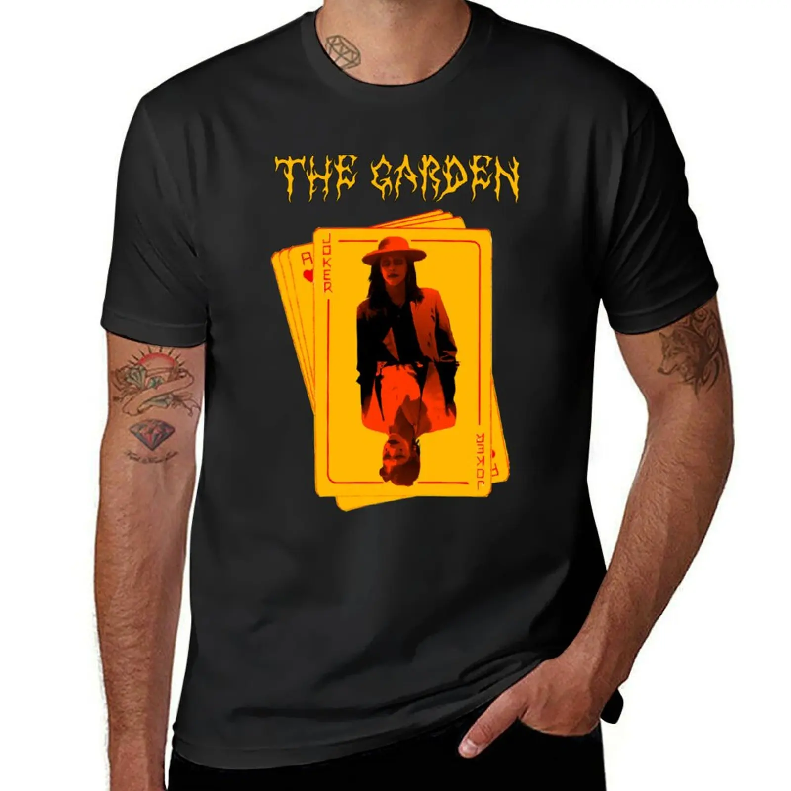 The Garden-Joker Card T-Shirt sports fans tees korean fashion blacks men clothes