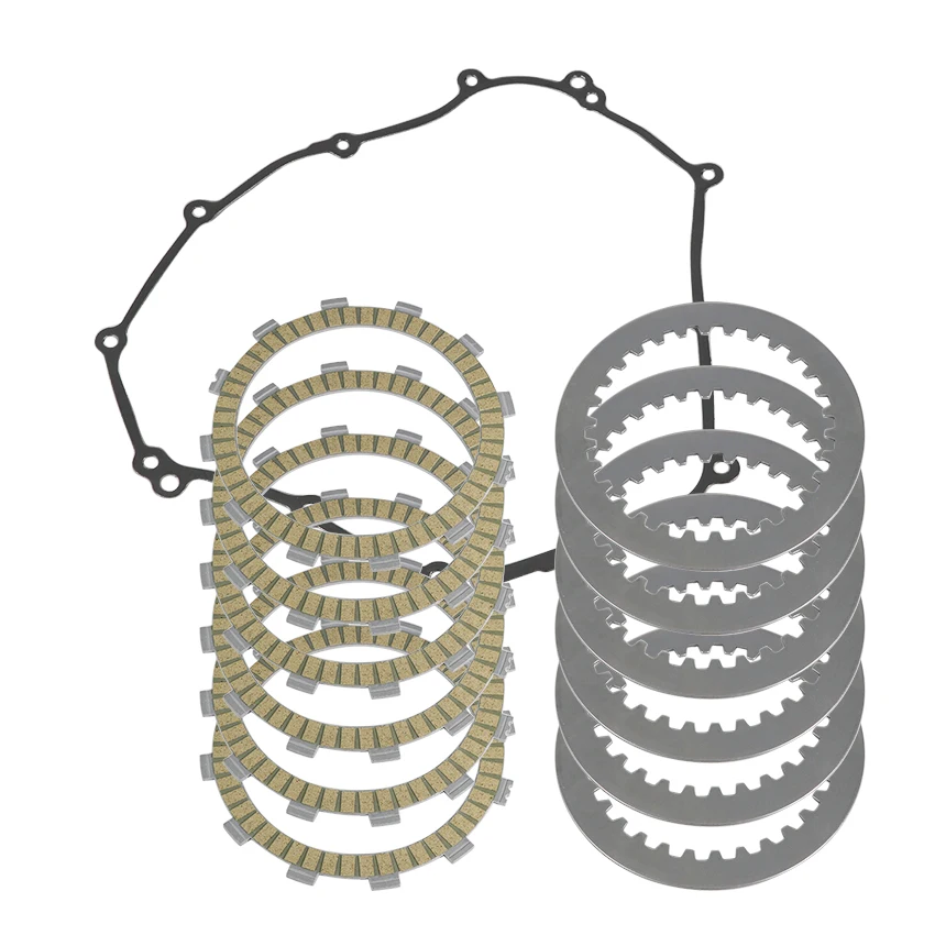 Matching of motorcycle clutch plate iron plate and gasket for Yamaha MTT690 MT07 MT-07 ABS Tracer XSR700 OEM:5TG-16321-00