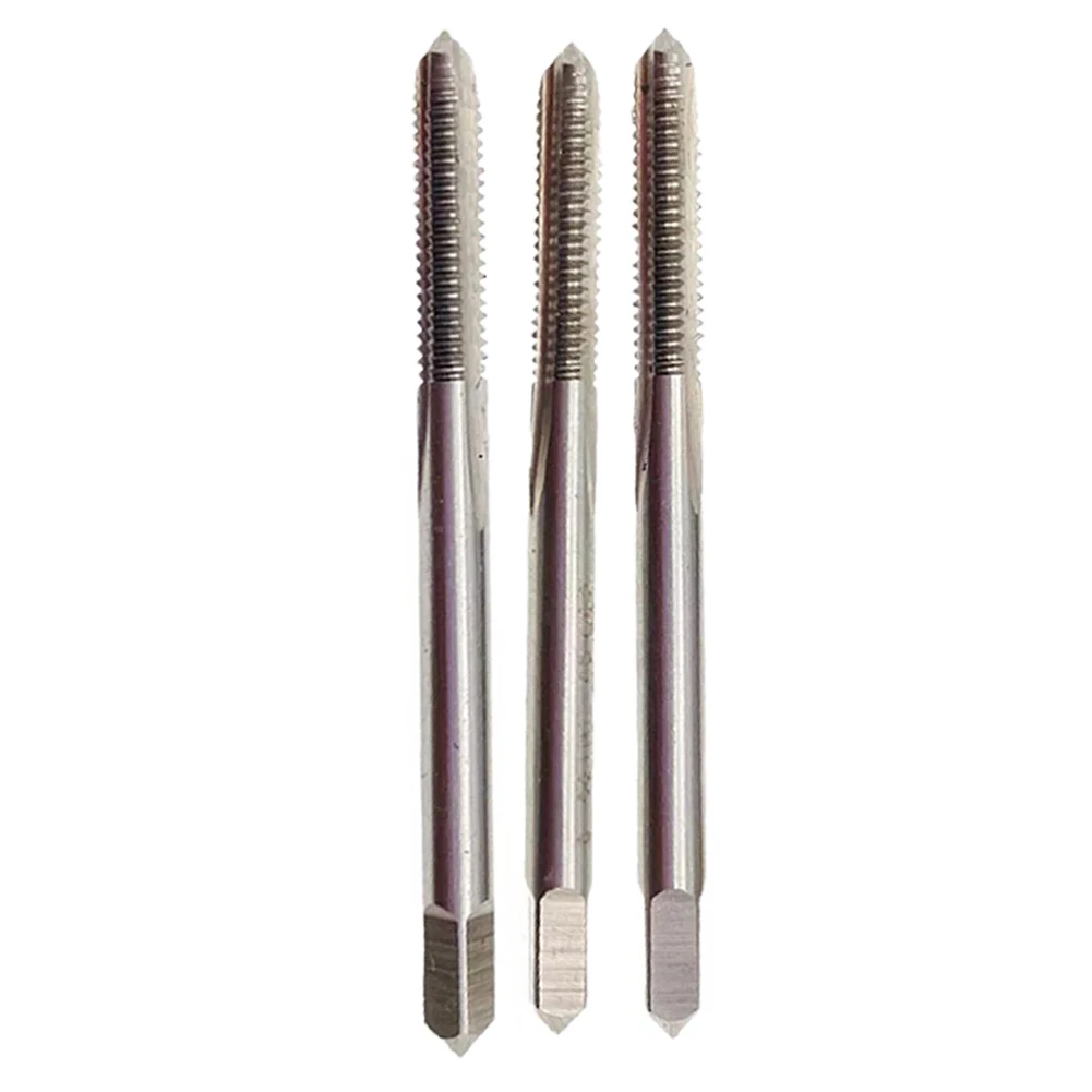 

X Tap Set Tap Set Flutes Thread Fast Chip Removal Flutes Hand Threading Tap High Speed Steel Metal Pcs A Steel