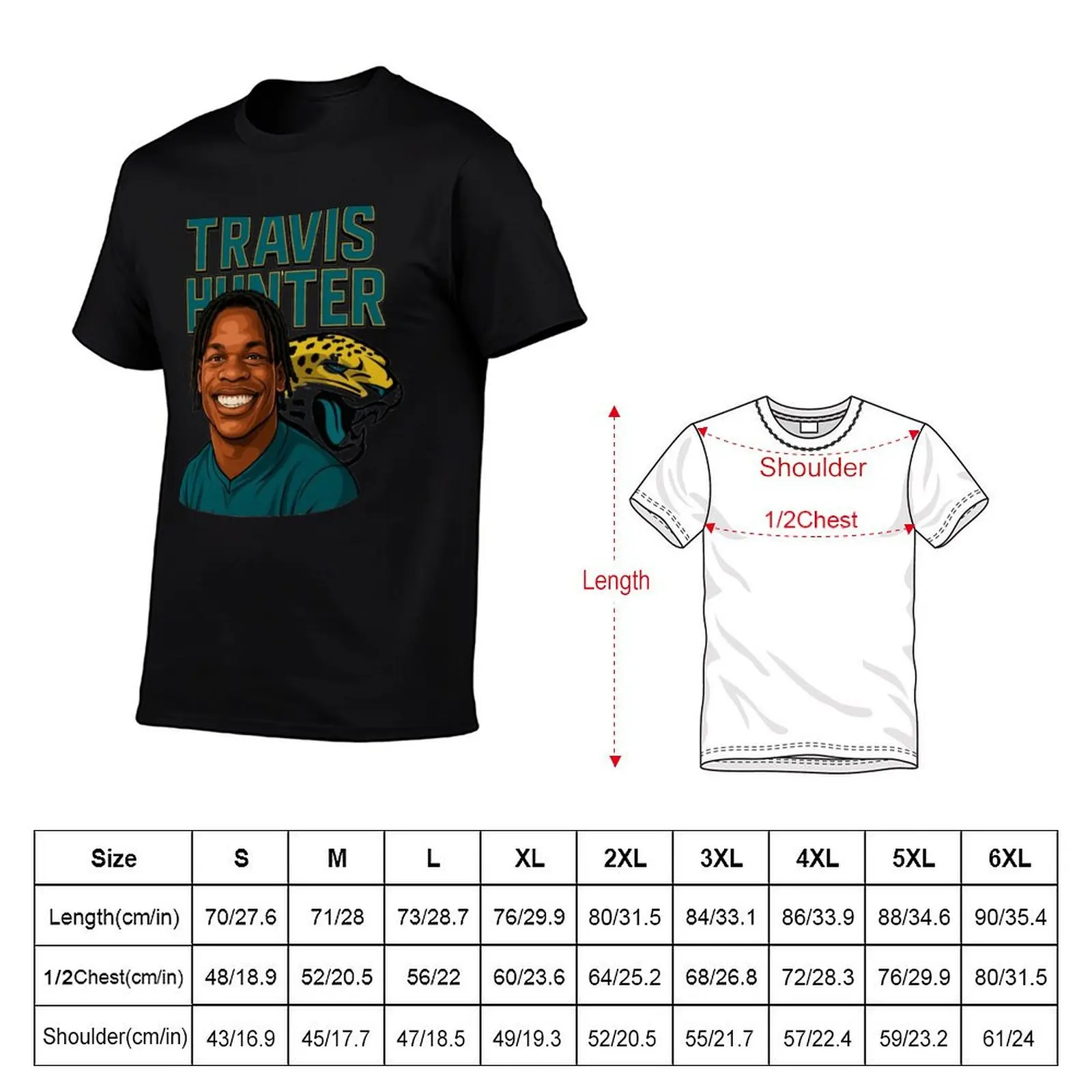 Travis Hunter T-Shirt tshirts personalised summer top Clothing Men's t shirts