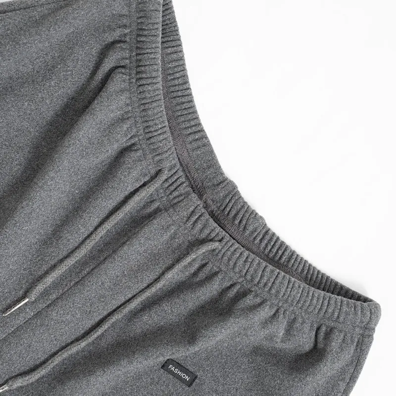 Pantaloni casual in vita con coulisse e vestibilità ampia in maglia spazzolata, comodi indumenti da salotto