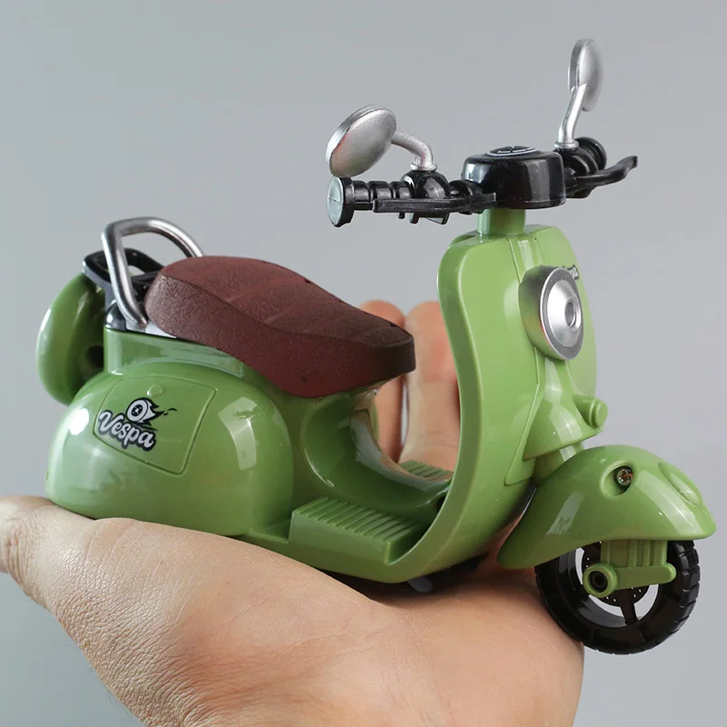 Lpuranol Kinder-Motorrad-Dreiräder, Baby-Sound- und Lichtroller für Jungen und Mädchen, Cartoon-Spielzeuggeschenke, Tretautospielzeugautos