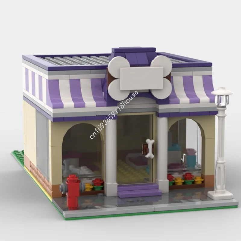 294pcs MOC Modular Puppy Daycare Modulared Model Building Christmas Gift Blocks Architecture Idea Toys Education Kids Birthday